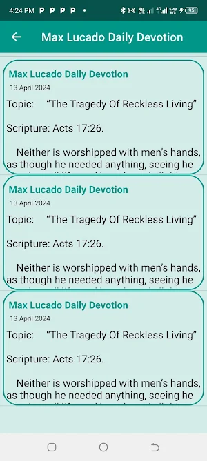 Max Lucado Daily Devotional Screenshot 1