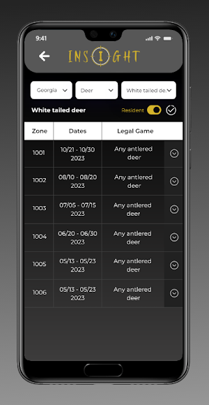 Insight: Hunting Organizer Screenshot 1