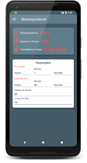 TimeLapse Calculator PRO Screenshot 3