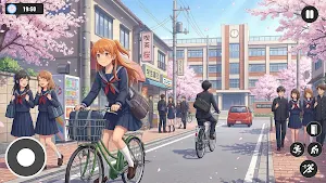High School Anime Girl Sim 3D Screenshot 1
