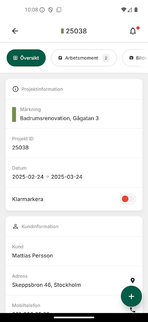 Nya Proffsappen Screenshot 2