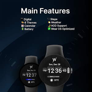 Obsidian Split Watch Face Screenshot 1