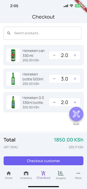 Honr - Inventory Management Screenshot 1