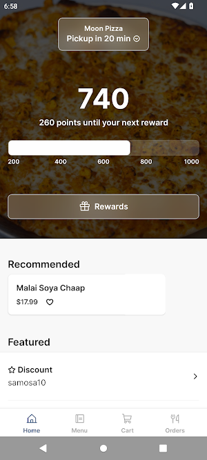 Moon Pizza Indian Flavored Screenshot 0