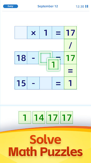 Math Puzzle Cross Number Game Screenshot 0