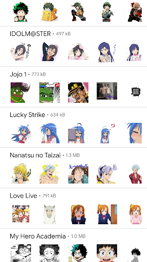 Anime Stickers - WAStickerApps Stickers Anime Screenshot 0