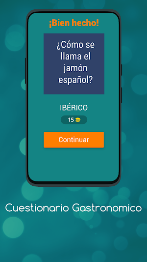 Cuestionario Gastronomico Screenshot 1