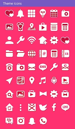 Baby Pink Theme +HOME Screenshot 3