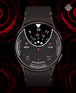 Holo Tron Digital Watch Face Screenshot 2