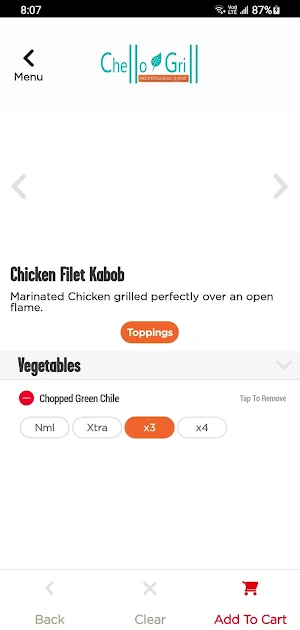 Chello Grill Screenshot 3
