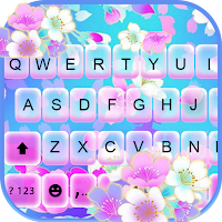 Bright Flowers 2 Keyboard Background