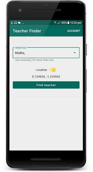 Teacher Finder Screenshot 0