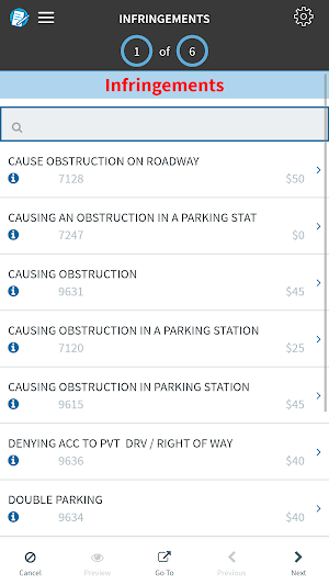 Altus Infringements Screenshot 2