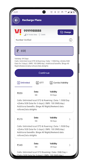 Recharge Go App Screenshot 3
