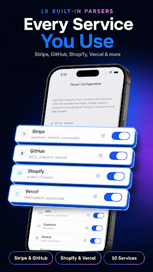 Webhook Push Notifications App Screenshot 1