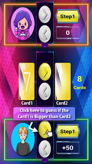 Bigger Smaller Guess Screenshot 1