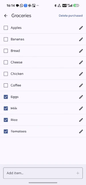 Shopping List Screenshot 0