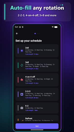 ShiftCycle: Shift Calendar Screenshot 1