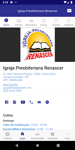Igreja Presbiteriana Renascer Screenshot 1