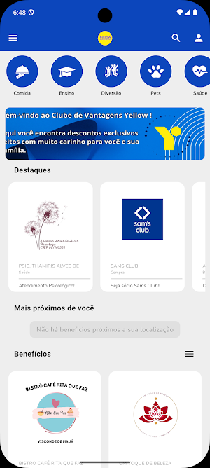 Yellow Benefits Screenshot 0