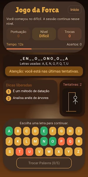 Jogo da Forca Screenshot 2