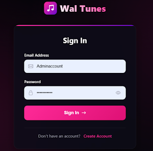 Wal Tunes Screenshot 1