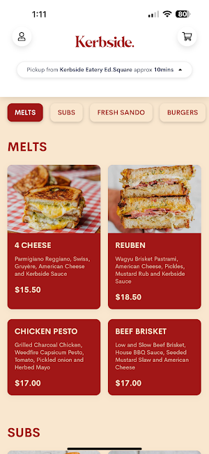 Kerbside Eatery Screenshot 0