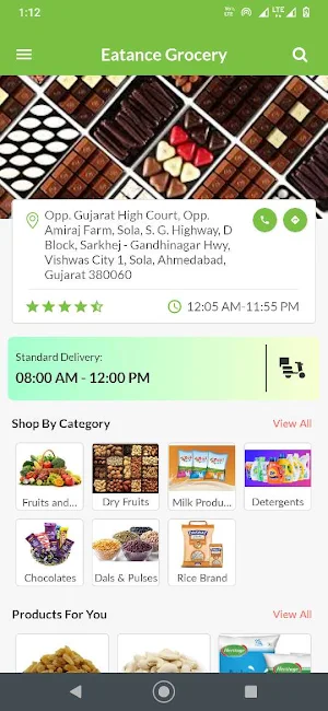 Eatance Grocery Screenshot 1