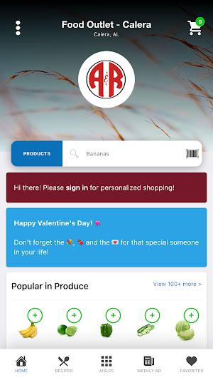 Food Outlet Calera Screenshot 0