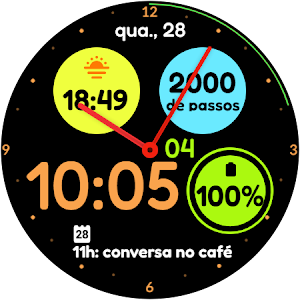 Circle Panel Watch Face Screenshot 0