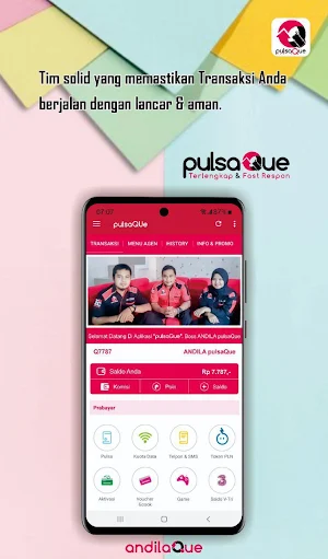 pulsaQue -ANDILA: App Pulsa Screenshot 2