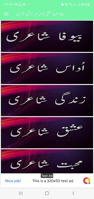 Bewafa Ishq Mohabbat Poetry Screenshot 0