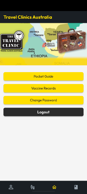 The Travel Clinic Vaccine App Screenshot 0