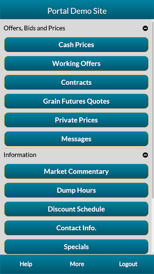 Valero: Grain Marketing Portal Screenshot 1