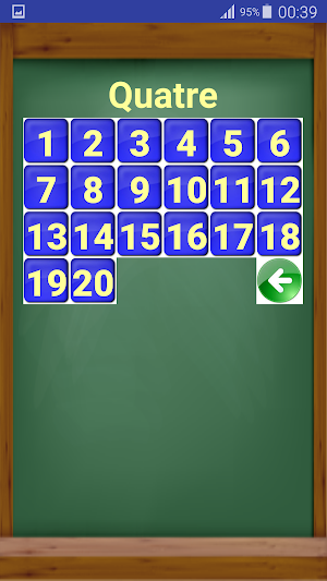 Les chiffres en français - jeux de maths Screenshot 1