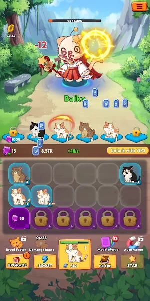 Group Cats Merge Legend Battle Screenshot 1