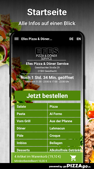 Efes Pizza - Döner Service Gee Screenshot 1