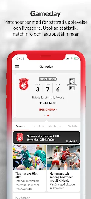 Skövde HF - Gameday Screenshot 2