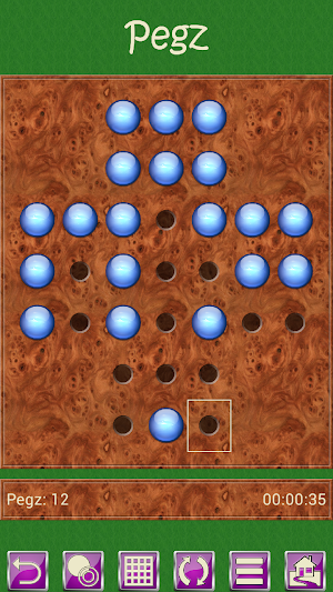 Pegz V+, peg solitaire board game Screenshot 0