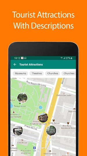 Sao Paulo Offline Map and Travel Guide Screenshot 0
