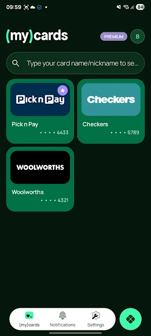 (my)cards: Loyalty Card Wallet Screenshot 1