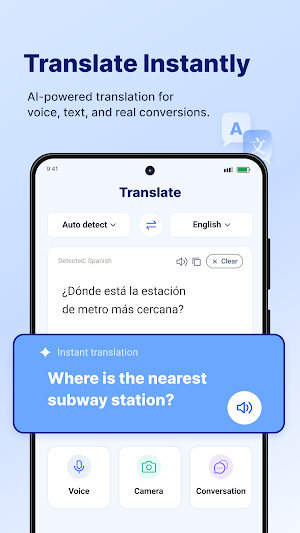 Translate Now: AI Voice, Photo Screenshot 0