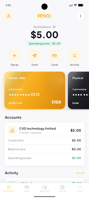 RyvoPay Mobile Screenshot 1