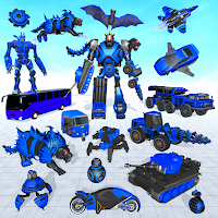 Flying Tiger Robot Car Games