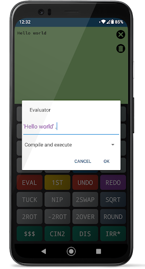 Forth Calculator Screenshot 1