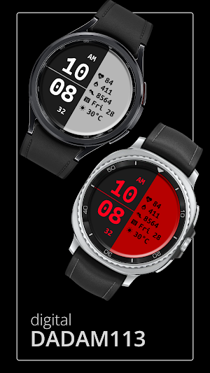 DADAM113: Digital Watch Face Screenshot 0
