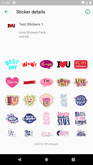 LoveLyStickers Screenshot 0