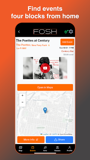 FOSH: Local Live Events Screenshot 2