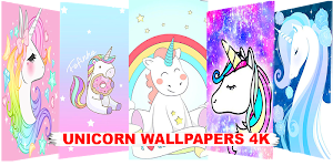 Kawaii unicorn wallpaper - Cute background Screenshot 1