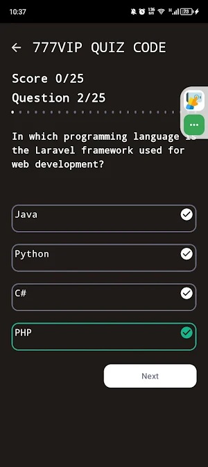 777VIP QUIZ Screenshot 3